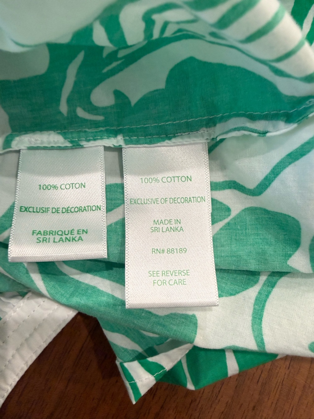 Lilly Pulitzer White and Green Floral Peasant Tunic - Picture 8 of 8
